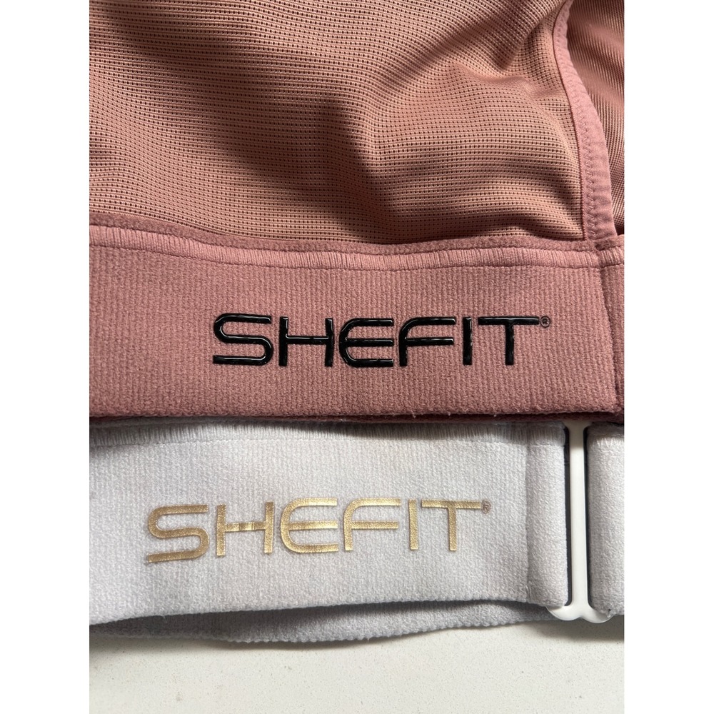 SHEFIT Ultimate Sports Bra High Impact Adjustable Front Zip Activewear Lot of 2